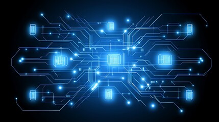 Abstract circuit board pattern