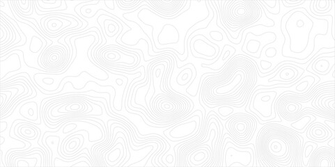 Abstract background with topographic map white background. The stylized height of the topographic map contour in black lines. gradient multicolor wave curve lines banner background design.
