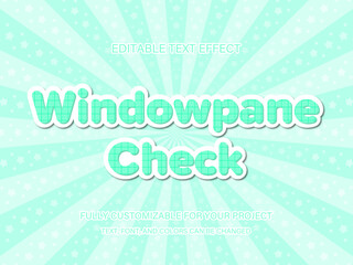 Windowpane Check Text Effect - Editable Grid Typography