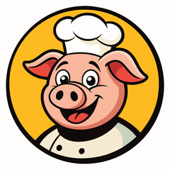 funny pig chef