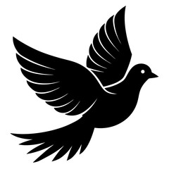 dove silhouette vector