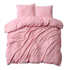 Soft Pink Bedding with Cozy Texture and Stylish Design