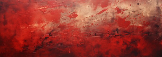 Bold red paint splash with dark undertones on a textured backdrop abstract background, creating an expressive vibe, perfect for artistic and creative campaigns