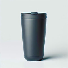 Obraz premium Stylish Reusable Coffee Cup Isolated - Eco-Friendly Tumbler Object