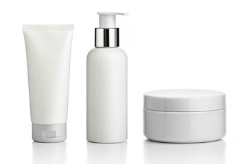 Simple White Cosmetic Packaging Mockup