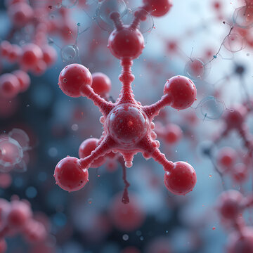 Catechol molecule rotating video Full HD