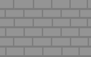 white brick wall background. Grey background