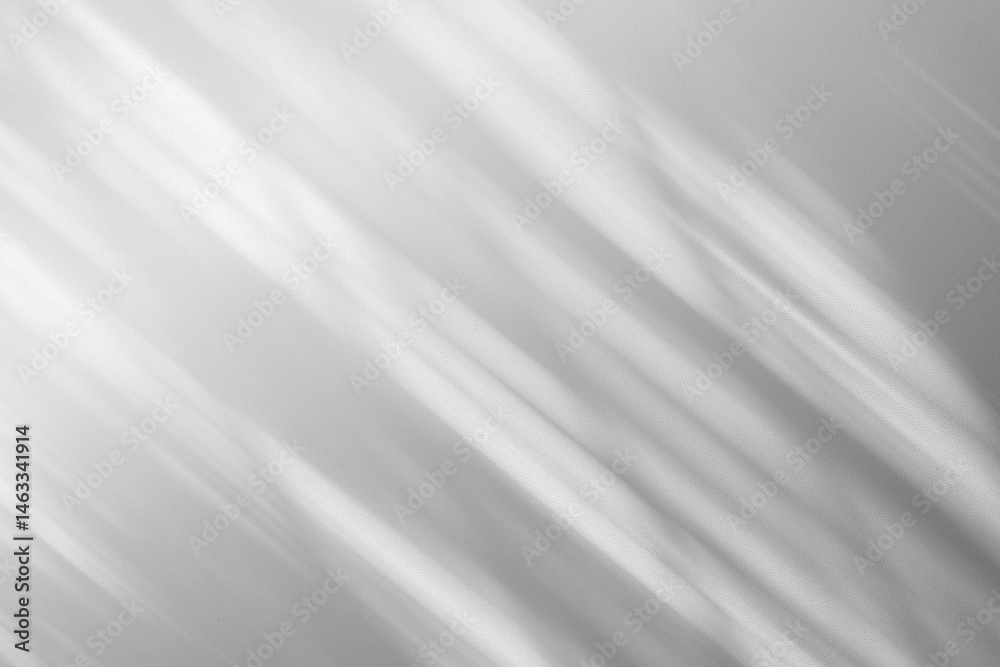 Fototapete Wall interior background, studio and backdrops show products.with shadow from window color white and grey. background for text insertion and presentation product	
