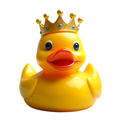 Rubber Duck King: Yellow Duck with Golden Crown