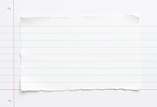 Torn-edge notebook paper, white lines, math symbols, light grey background,  design,  school