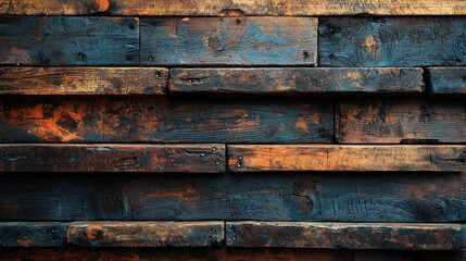 A dark brown wooden plank background, a grunge texture reminiscent of an old barn, providing a rustic, vintage feel perfect for your generative AI project 