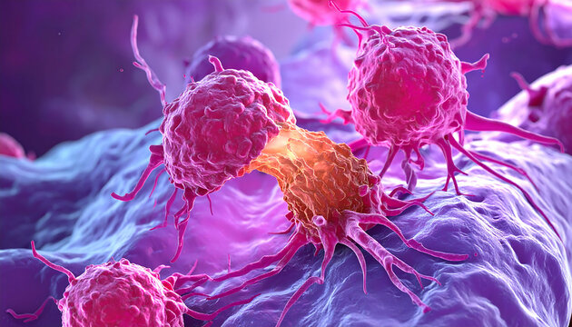 Microscopic View of Cancer Cell Metastasis: Understanding Cancer Spread