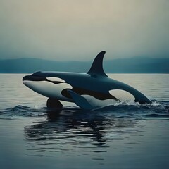 Fototapeta premium dolphin in the water