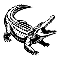 Bold Crocodile Illustration