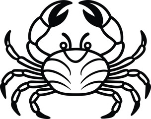 crab isolated on white background