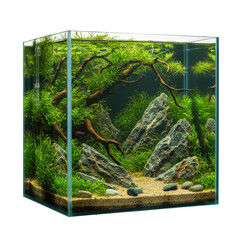 Serene Aquascape: A Miniature Underwater World