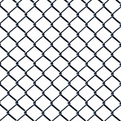 Fototapeta premium Dark Chain Link Fence Texture Background