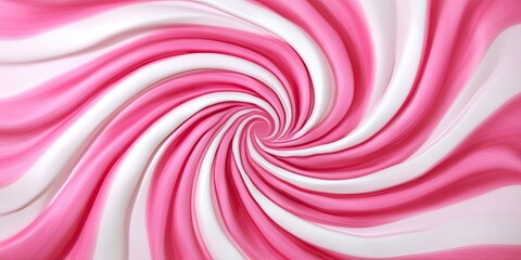 Abstract Pink and White Swirling Candy Design: A Hypnotic Visual Masterpiece of Sweetness and Whimsy
