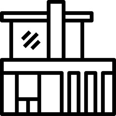 modern house illustration on a white