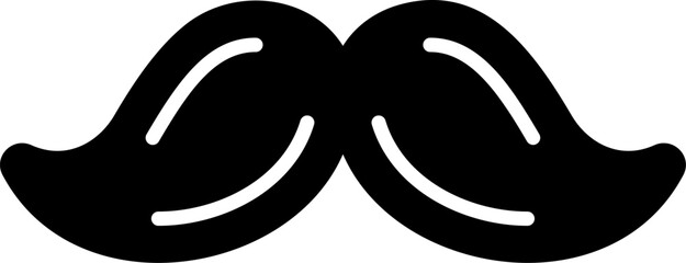 moustache illustration on a white background     