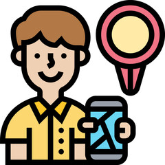 phone illustration on a white background     