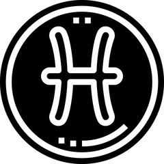 pisces illustration on a white background     