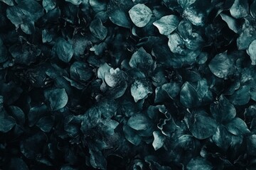 A close-up view of dark teal flower petals.