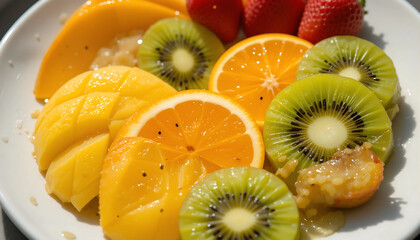 fruit salad with kiwi