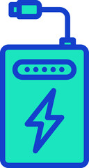 power bank illustration on a white background     