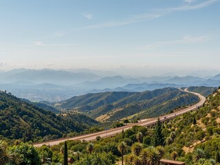 Angeles Crest Highway Scenic Vista Near Los Angeles