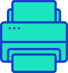 printer illustration on a white background     