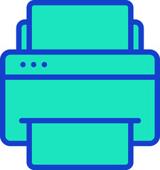 printer illustration on a white background     