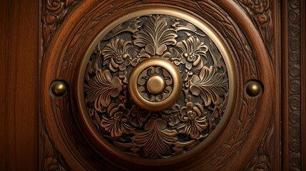 Obraz premium antique doorknob door