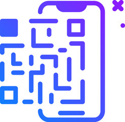 QR (2) illustration on a white background     