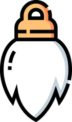 rabbit tail illustration on a white background     