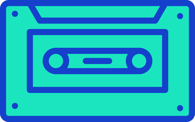 Fototapeta premium radio cassette illustration on a white background 