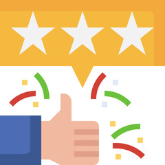 rating illustration on a white background     