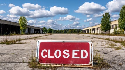 Fototapeta premium Abandoned Airport: A Glimpse into the Past