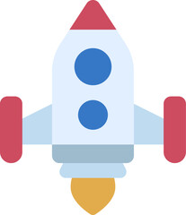 rocket illustration on a white background     