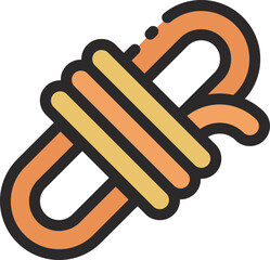 rope illustration on a white background     