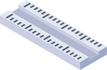 ruler illustration on a white background     