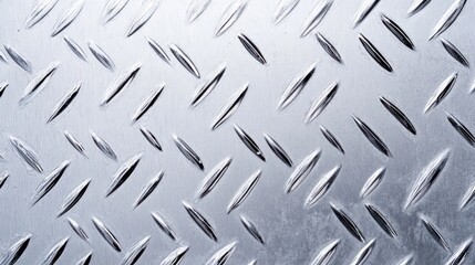 Silver metal diamond plate texture background industrial design material