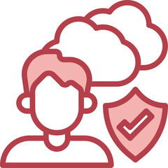 security illustration on a white background     