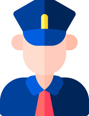security man illustration on a white background     