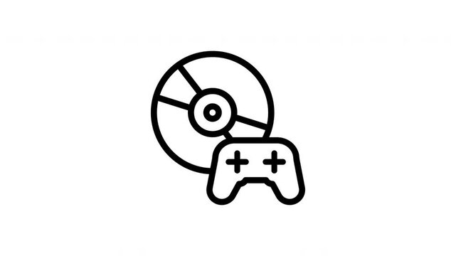 Game disc animated icon