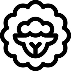 sheep illustration on a white background     