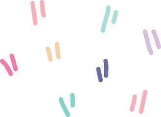 Line doodle colorful decoration