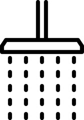 shower illustration on a white background     