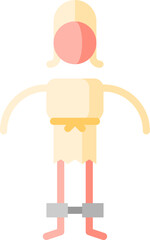 slave illustration on a white background     