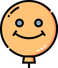 smile illustration on a white background     